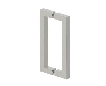poignée double pour porte de douche 8 po LONDON 2487808 nickel poli