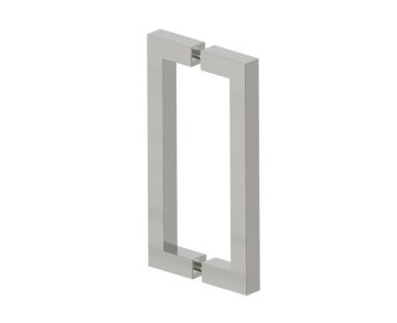 poignée double pour porte de douche 8 po LONDON 2487808 nickel brossé