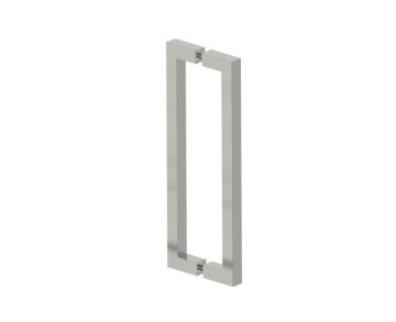 poignée double pour porte de douche 12 po LONDON 2487812 nickel brossé