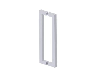 poignée double pour porte de douche 12 po LONDON 2487812 chrome poli