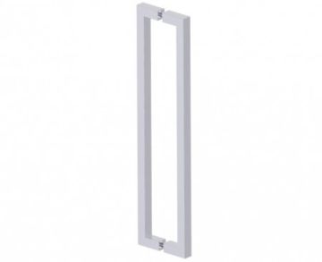 poignée double pour porte de douche 18 po LONDON 2487818 chrome poli