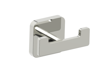 crochet à peignoir double MILAN 254132 nickel poli