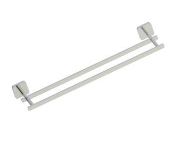 barre à serviette double 18 po MILAN 254182 nickel poli