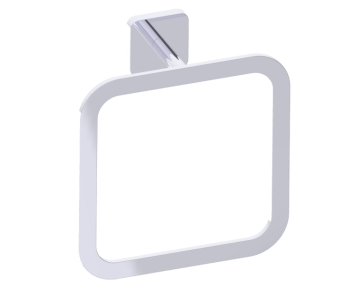 Square anneau porte-serviette MILAN 254464 chrome poli