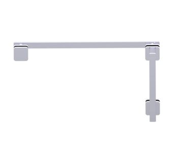 poignée de porte de douche décalée 8 po x 18 po MILAN 25470818 chrome poli