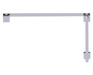 poignée de porte de douche décalée 12 po x 24 po MILAN 25471224 chrome poli