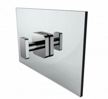 double poignée de porte de douche MILAN 2547502 chrome poli