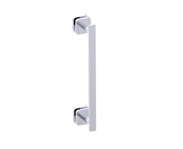 12 po poignée de porte de douche MILAN 2547512 chrome poli