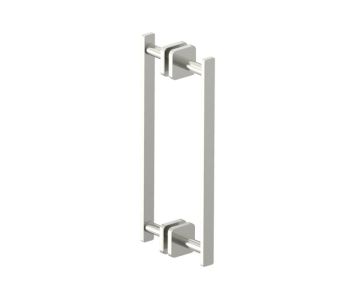 poignée double pour porte de douche 12 po MILAN 2547812 nickel brossé