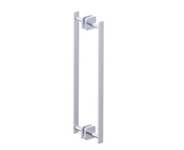 poignée double pour porte de douche 18 po MILAN 2547818 chrome poli