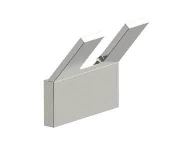 double Coat Hook COLOGNE 255139-2 nickel brossé