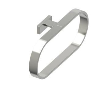 Round anneau porte-serviette COLOGNE 255464 nickel brossé