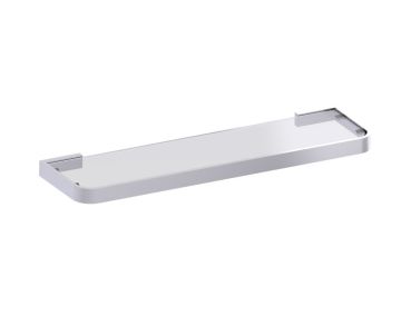 tablette en verre COLOGNE 255671 nickel brossé