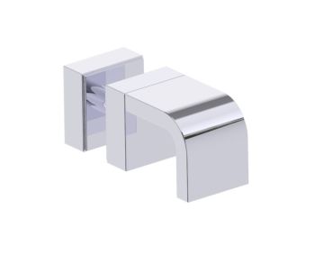 poignée simple pour porte de douche COLOGNE 2557501 chrome poli