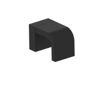 poignée simple pour porte de douche (Knob Only) COLOGNE 2557503 noir mat