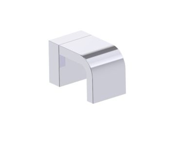 poignée simple pour porte de douche (Knob Only) COLOGNE 2557503 chrome poli