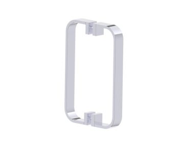 poignée double pour porte de douche 8 po COLOGNE 2557808 chrome poli