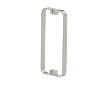 poignée double pour porte de douche 12 po COLOGNE 2557812 nickel brossé