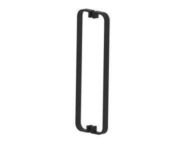 poignée double pour porte de douche 18 po COLOGNE 2557818 noir mat