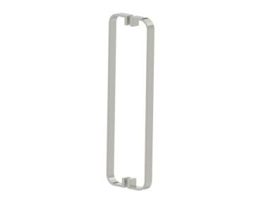 poignée double pour porte de douche 18 po COLOGNE 2557818 nickel brossé