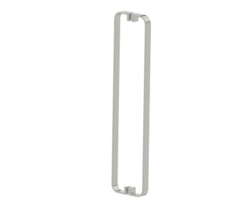 poignée double pour porte de douche 24 po COLOGNE 2557824 nickel brossé