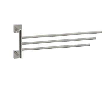 16 po porte-serviettes triple pivotant MADRID 262111 nickel poli
