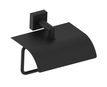 classique porte-papier hygiénique avec couvercle MADRID 262153 noir mat