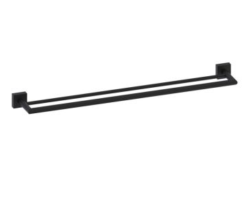 barre à serviette double 24 po MADRID 262242 noir mat