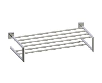21 po double tablette porte-serviettes MADRID 262442 nickel poli