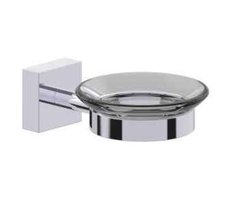 montage muraled porte-savon with verre givré MADRID 262650 chrome poli