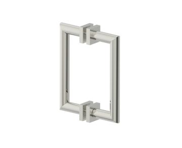 poignée double pour porte de douche 8 po MADRID 2627808 nickel poli