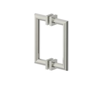 poignée double pour porte de douche 8 po MADRID 2627808 nickel brossé
