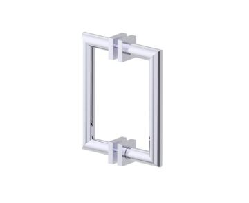 poignée double pour porte de douche 8 po MADRID 2627808 chrome poli