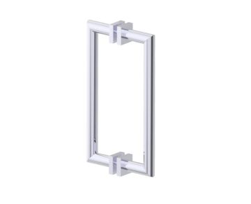 poignée double pour porte de douche 12 po MADRID 2627812 chrome poli