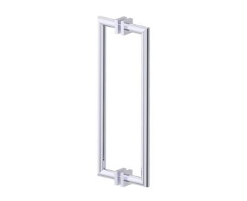 poignée double pour porte de douche 18 po MADRID 2627818 chrome poli