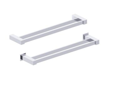barre à serviette double 18 po LISBON 277182 chrome poli