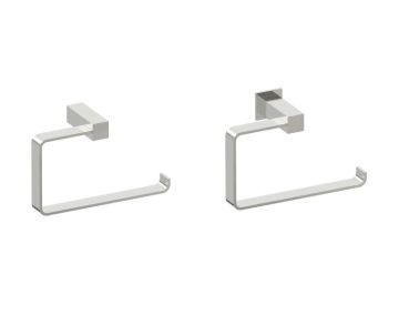 anneau porte-serviette LISBON 277463 nickel brossé