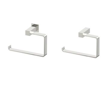 anneau porte-serviette (gauche) LISBON 277463L nickel poli