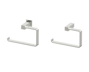 anneau porte-serviette (gauche) LISBON 277463L nickel brossé
