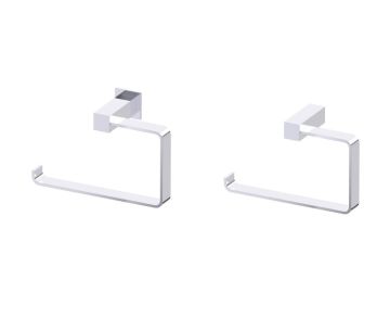 anneau porte-serviette (gauche) LISBON 277463L chrome poli