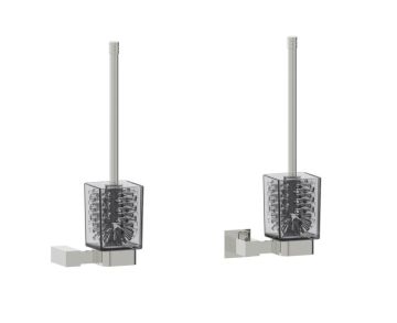 ensemble brosse de toilette LISBON 277610 nickel poli