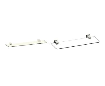 tablette en verre LISBON 277671 nickel poli