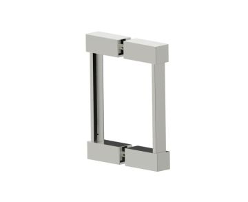 poignée double pour porte de douche 6 po LISBON 2777806 nickel poli