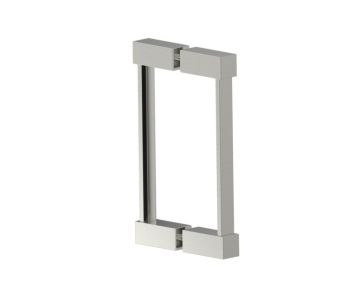 poignée double pour porte de douche 8 po LISBON 2777808 nickel brossé