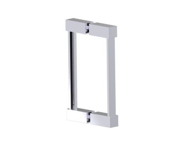 poignée double pour porte de douche 8 po LISBON 2777808 chrome poli