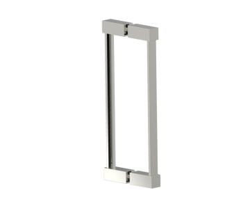poignée double pour porte de douche 12 po LISBON 2777812 nickel poli