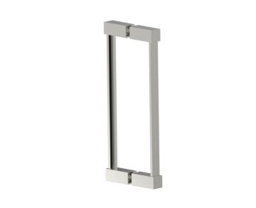 poignée double pour porte de douche 12 po LISBON 2777812 nickel brossé