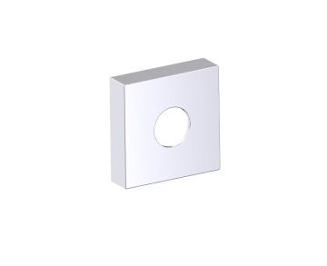 Square Large Rosette LISBON 277SQLG chrome poli