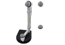 Renvoi bain flexible/Laiton massif Nickel Brossé