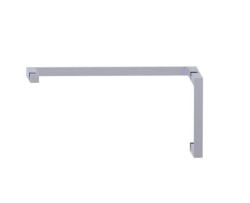 poignée de porte de douche décalée 8 po x 18 po MUNICH 28870818 chrome poli